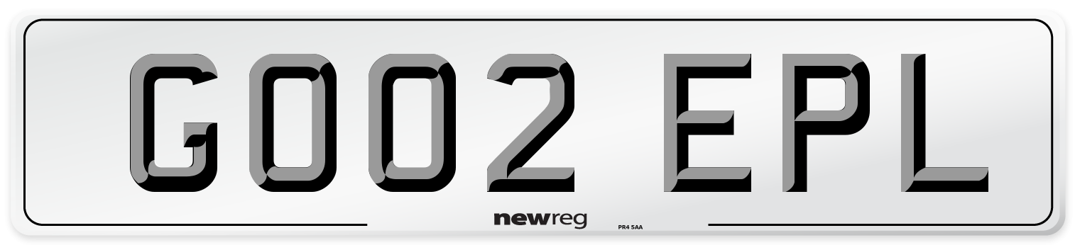 GO02 EPL Number Plate from New Reg